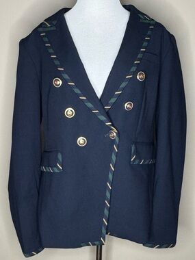Veronica Beard womens navy Miller Dickey jacket size 18”.